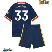 Arsenal Riccardo Calafiori #33 Bortedraktsett Barn 2026-27 Kortermet (+ Korte bukser)